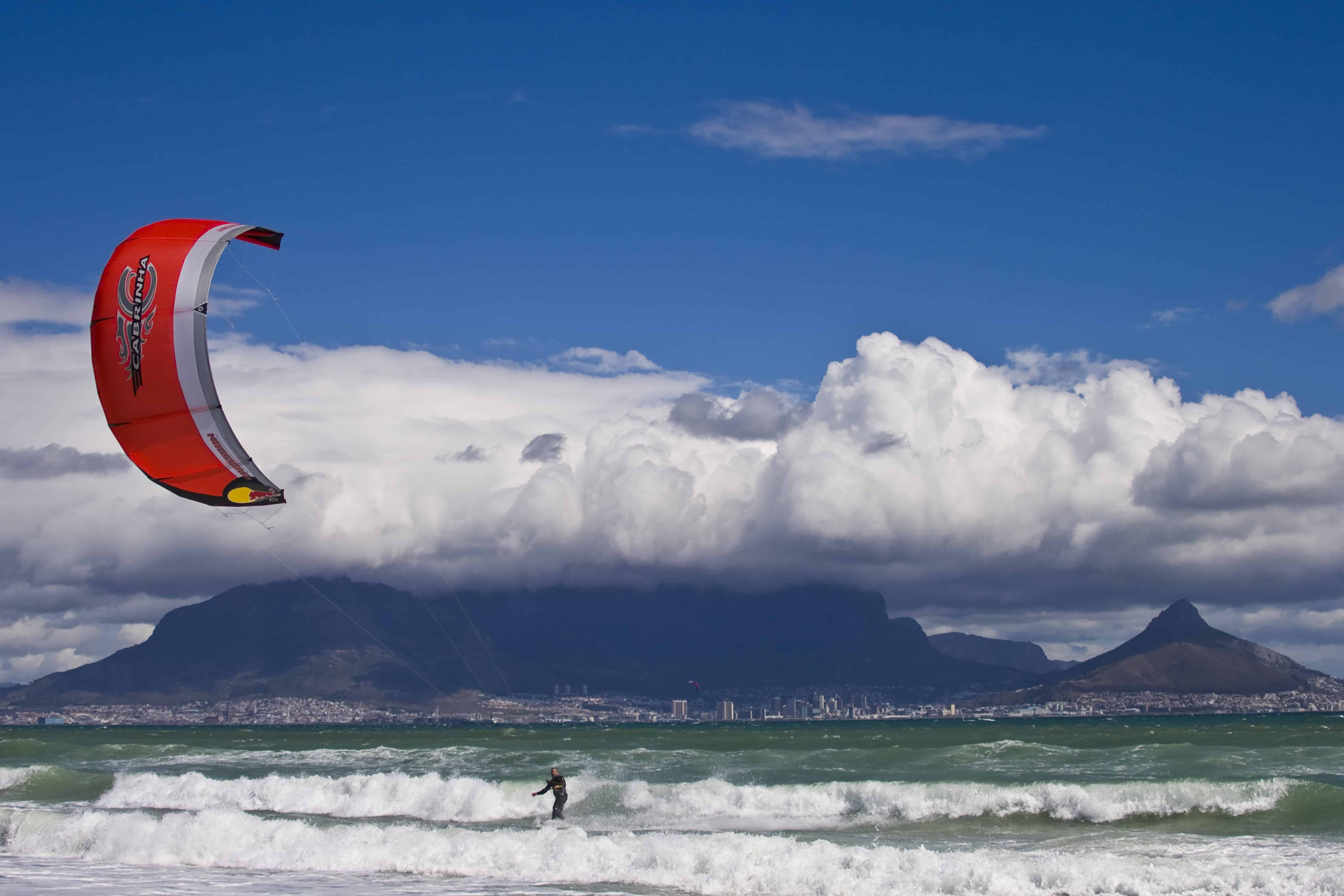 Kiteboarding at Blouberg Beach, Cape Town My CapeTown